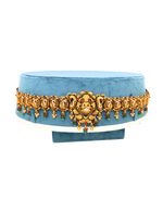 Certified 925 Silver Temple Jewelry Odiyanam | Antique Finish Stone Inlay