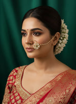 925 Silver Nath | Bridal Nose Accessory with Chain