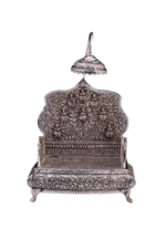 Pure 925 Silver Handcrafted Singhasan (1505g) for Pooja Mandir