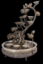 Luxury 925 Silver Indoor Fountain | Grand Home Decor Prosperity Artifact