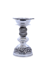 925 Sterling Silver Handcrafted Lakshmi Vilakku (575g) Pair