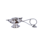 Exquisite Silver Five-Wick Pancharti Aarti Lamp – Handcrafted Ceremonial Deepak