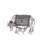 Majestic Nandi Sacred Bull Figurine – Divine Shiva Vahana Ceremonial Sculpture (89g, 1.8"x2.6")