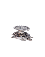 Buy Sterling Silver Turtle Deepa Stand – Temple Oil Lamp (103g)