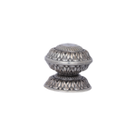 Miniature Floral Nakashi Agarbatti stand – Sacred Silver Ritual Accessory (1.4"x1.5")