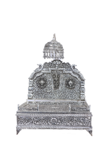 Massive 2407g Silver Aasan for God Idols - Luxury Pooja Heirloom