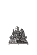 Pure 925 Silver Shiva Parivar Murti for Home Temple