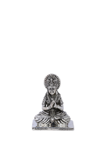 925 Silver Goddess in Namaskar Mudra (497g) Handcrafted Statue