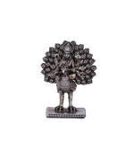 Pure 925 Silver Kartikeya Peacock Idol – 114g Murugan Deity Statue
