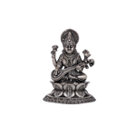 Pure 925 Silver Radha Krishna Idol – 372g Divine Couple Flute Murti