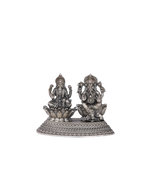 Pure 925 Silver Ganesha & Lakshmi Twin Idol – 68g Pooja Statue Set
