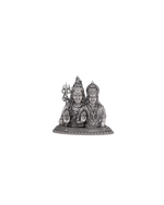 Pure 925 Silver Shiva Parvati Murti for Pooja Mandir & Gifting