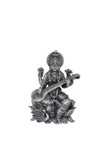 Goddess Saraswati Idol (329g) Handcrafted Antique