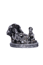 925 Silver Vishnu Lakshmi on Shesha Naga (187g) Antique Finish