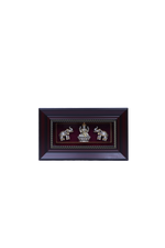 Silver Gajalakshmi Frame (9.5x4.5") Gold Plated Idols for Vastu