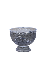 925 Sterling Silver Antique Fruit Bowl (860g) for Luxury Dining