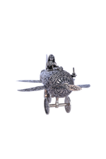 925 Sterling Silver Vintage Aircraft Model (738g) for Gifting