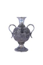 Handcrafted Flower Vase with 2.2 Kg Pure 925 Silver