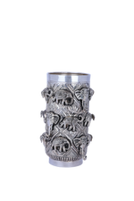 Pure 925 Silver Handcrafted Flower Vase with Elephant Motif