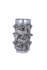 Pure 925 Silver Handcrafted Flower Vase with Elephant Motif