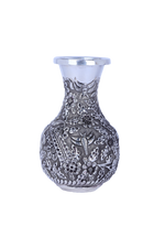 Pure 925 Silver Handcrafted Flower Vase with Butterfly Motif