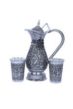 Handcrafted 925 Silver Jug Set (11.2") for Festive Serving