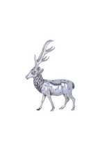 Pure 925 Silver Elephant Statue (232g) - Lucky Trunk-Up Enduring Decor