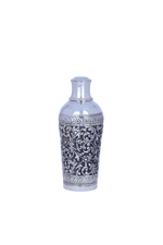 Pure 925 Silver Serving Bottle (272g) - Handcrafted Nakshi Floral Design