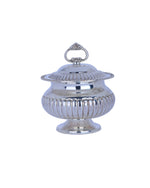 Pure Silver Ghee Pot (456g) - Handcrafted Nakshi Enduring Ritual Vessel