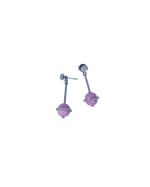 Handcrafted 925 Silver Earrings - Substance & Luminescence Finish