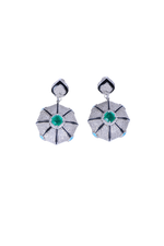 Heavy 925 Silver Temple Drop Earrings - Auspicious Jewelry