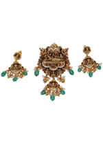 Pure 925 Silver Pendant Set - Traditional Design Enduring Festive Wear