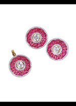 Pure 925 Silver Pendant Set - Traditional Design Enduring Festive Wear