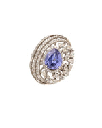 925 Silver Wide Geometric Ring for Modern Women