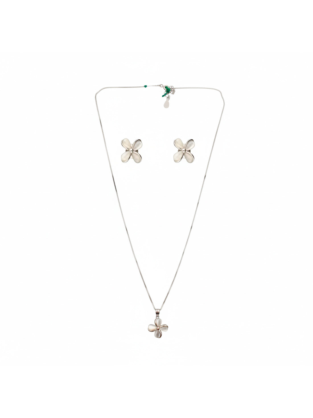 925 Pure Silver Necklace Set with Earrings | Jewellery for Women