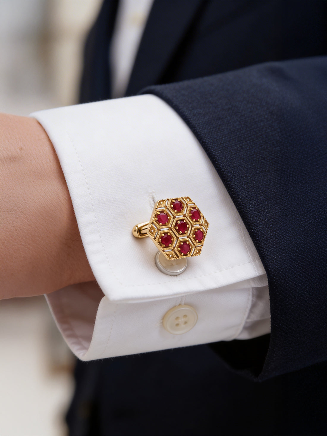 925 Silver Cufflinks - His Luxe Valentine's Statement
