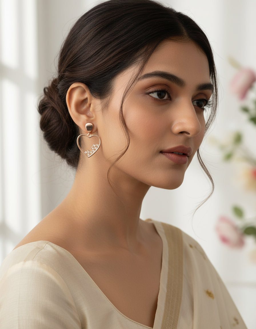 925 Silver Regal Drop Earrings for Wedding & Occasion Wear