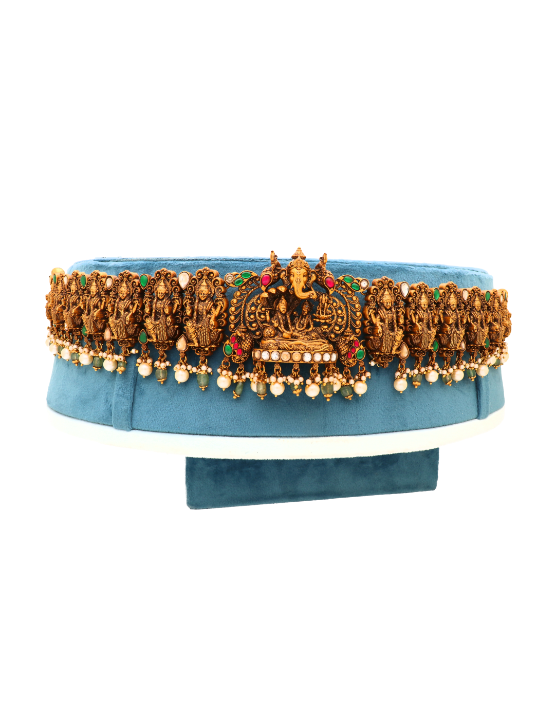 Certified 925 Silver Waist Belt with Traditional Motifs | Oxidized Quality