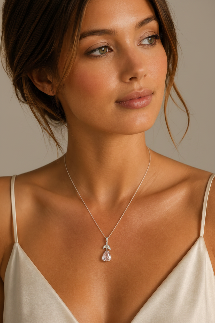 Pure 925 Silver Heart Pendant Chain - Her Eternal Valentine's Love