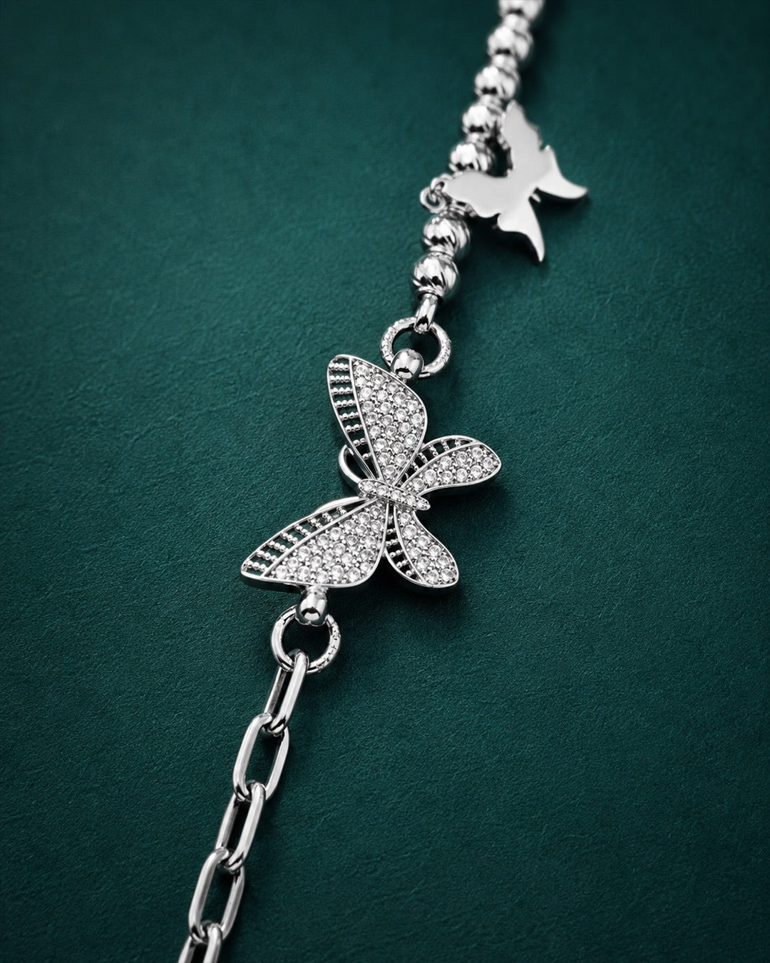 92.5 Pure Silver Butterfly Bracelet for Women | Stylish Daily Wear Bracelet