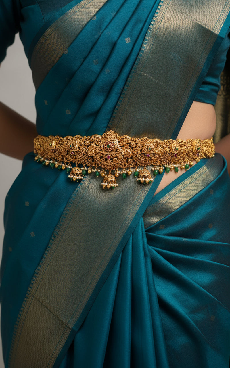 Certified 925 Silver Vaddanam with Fine Chain Detail | Grand Festive Wear