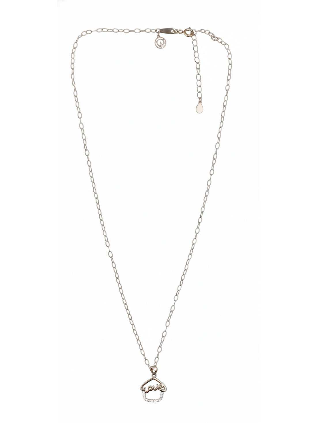 925 Pure Silver Chain With Heart Lock - Romantic Valentine's Treasure