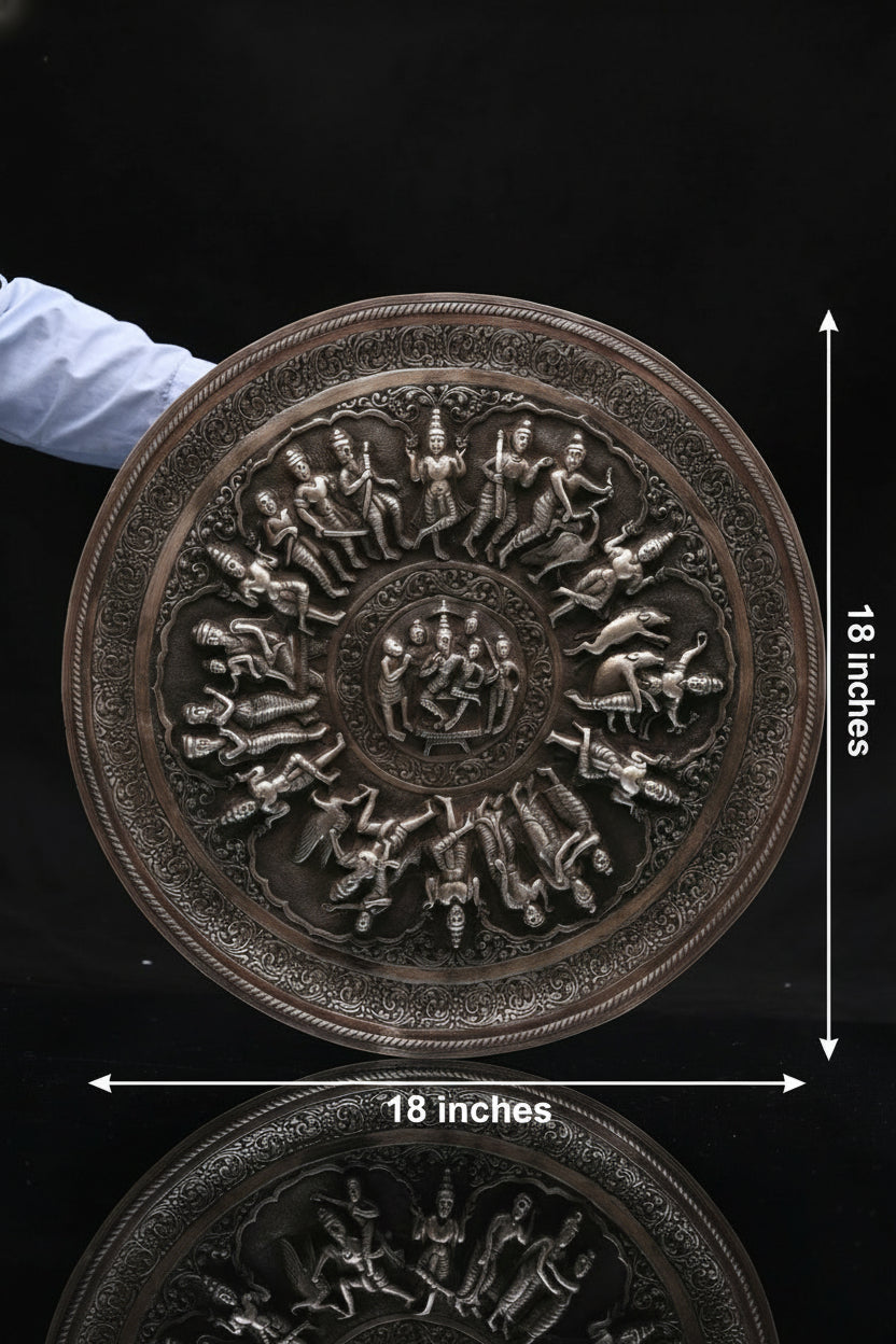 Certified 925 Silver Burmese Frame with Deity Motif | Handcrafted Fine Art