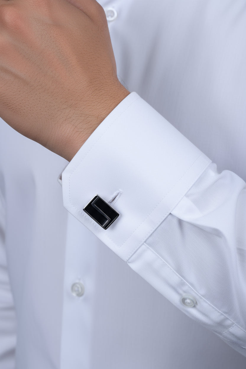 Classic Pure 925 Silver Cufflinks - Premium Business Gift