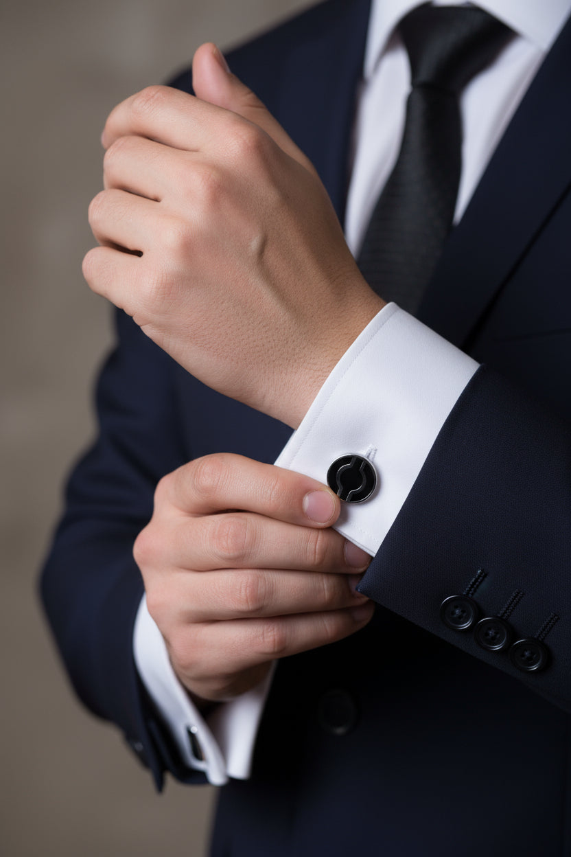 Men's 925 Sterling Silver Cufflinks for Formal Wear