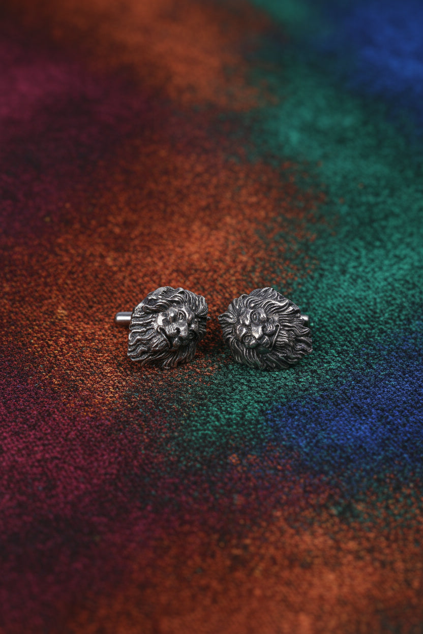 Handcrafted 925 Silver Cufflinks - Substance & Luminescence Finish