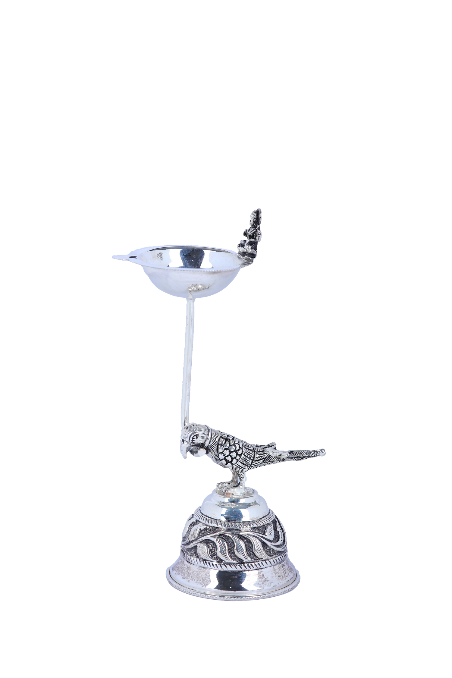 Deepam with ganesh and sparrow