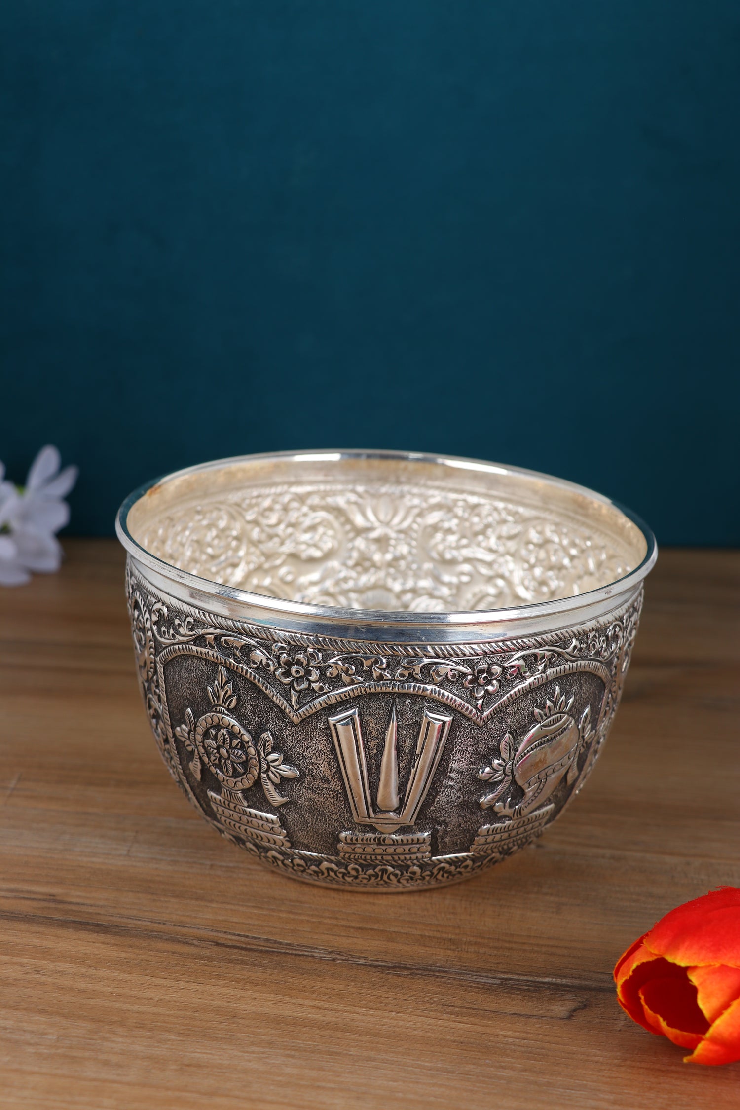 Imperial Nakashi Peacock Bowl – Sacred Vessel of Divine Grace (391g, H:4" W:6.4")