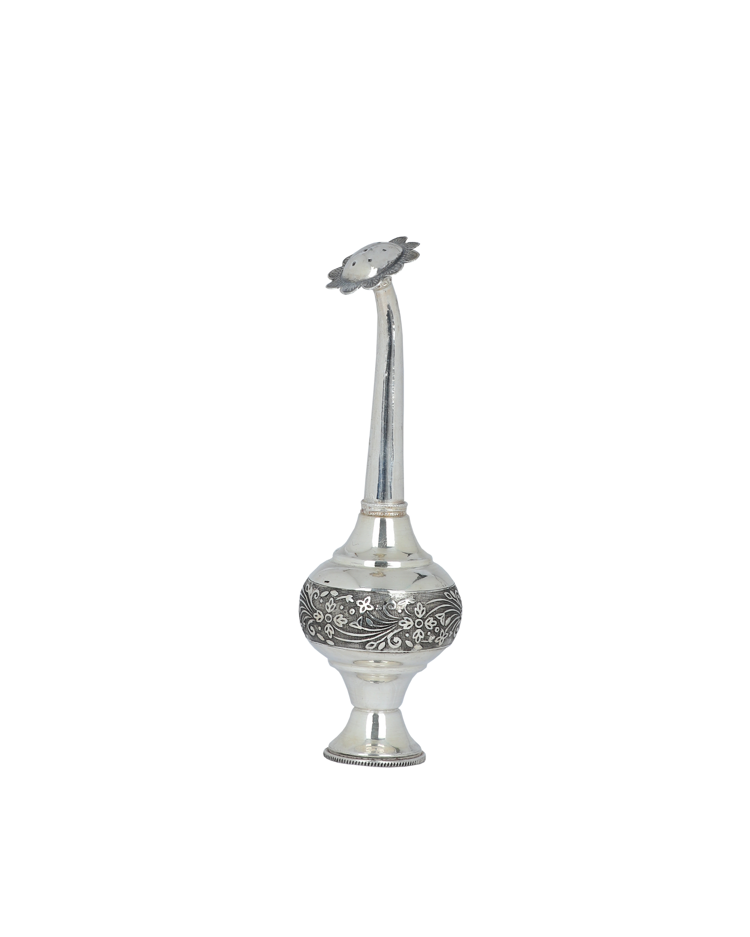 Buy Sterling Silver Tall Deepa Stand | Temple Oil Lamp (109g, H:14″)