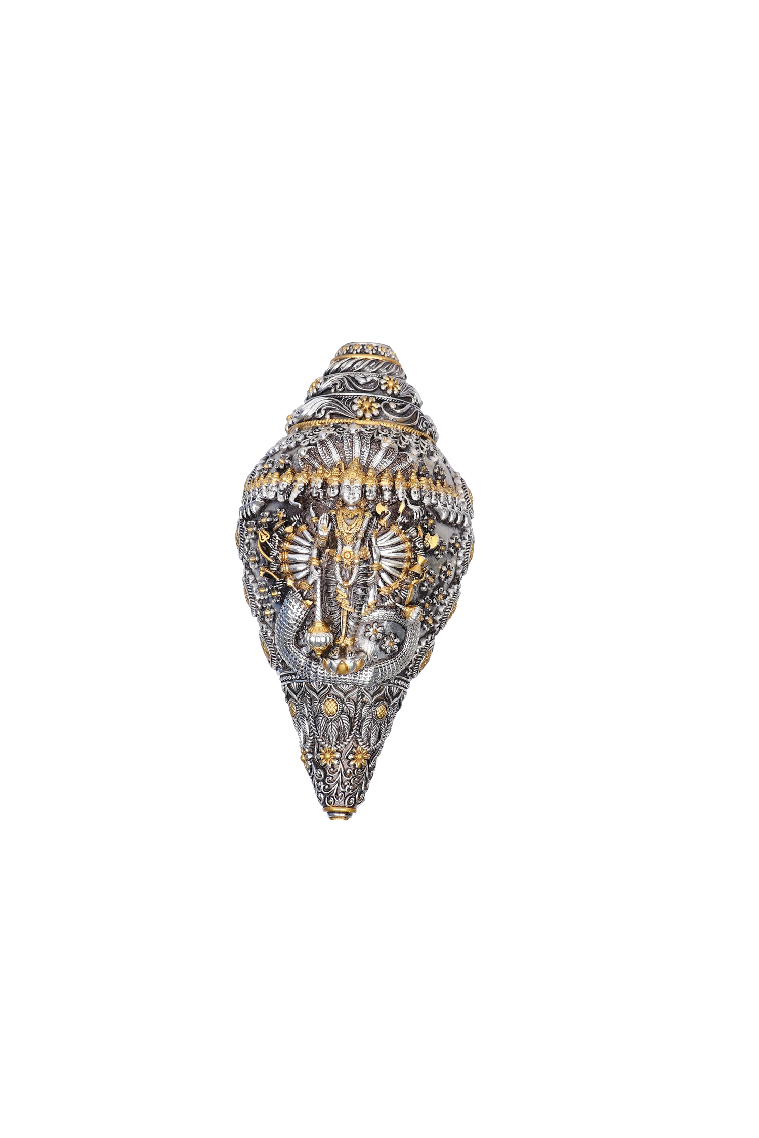 Large 925 Silver Puja Shankh - Substance & Fidelity